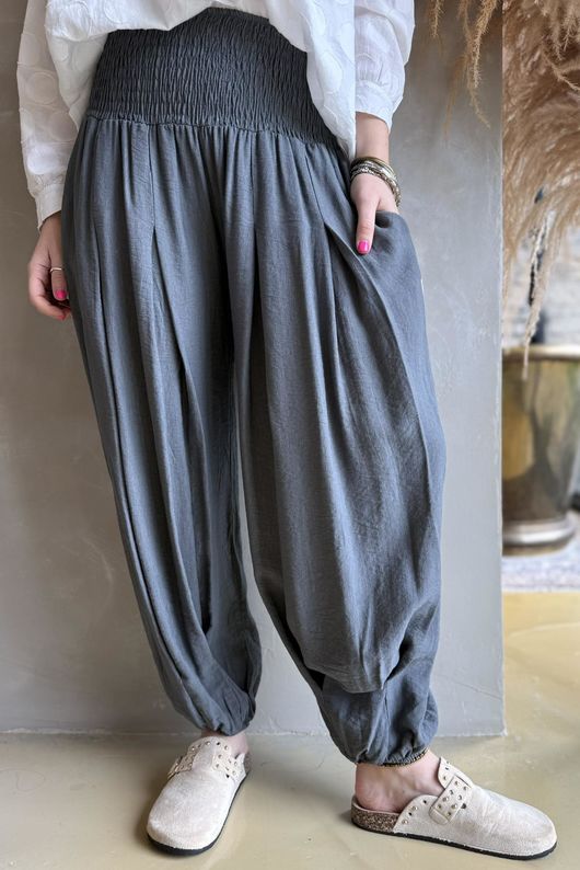 Basso Shirring Genie Pant Graphite /33=